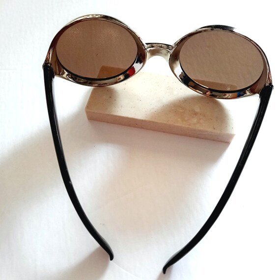 Occhiali da sole rotondi Steampunk vintage con montatura Occhiali da sole rotondi Steampunk vintage con montatura