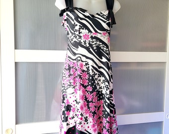 pink black and white dress Vintage Polka Dot Halter Midi The fabric is comfortable for skin Summer Nostalgia Lace Mini Dress