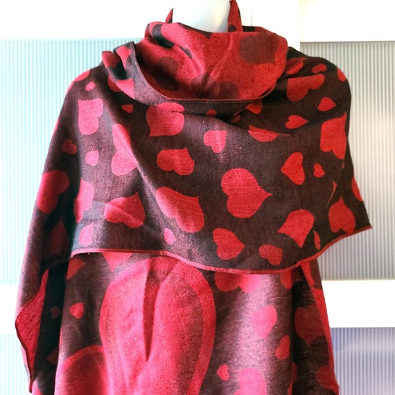 Regalo di San Valentino Sciarpa SCIALLE ROSSA Sciarpa avvolgente