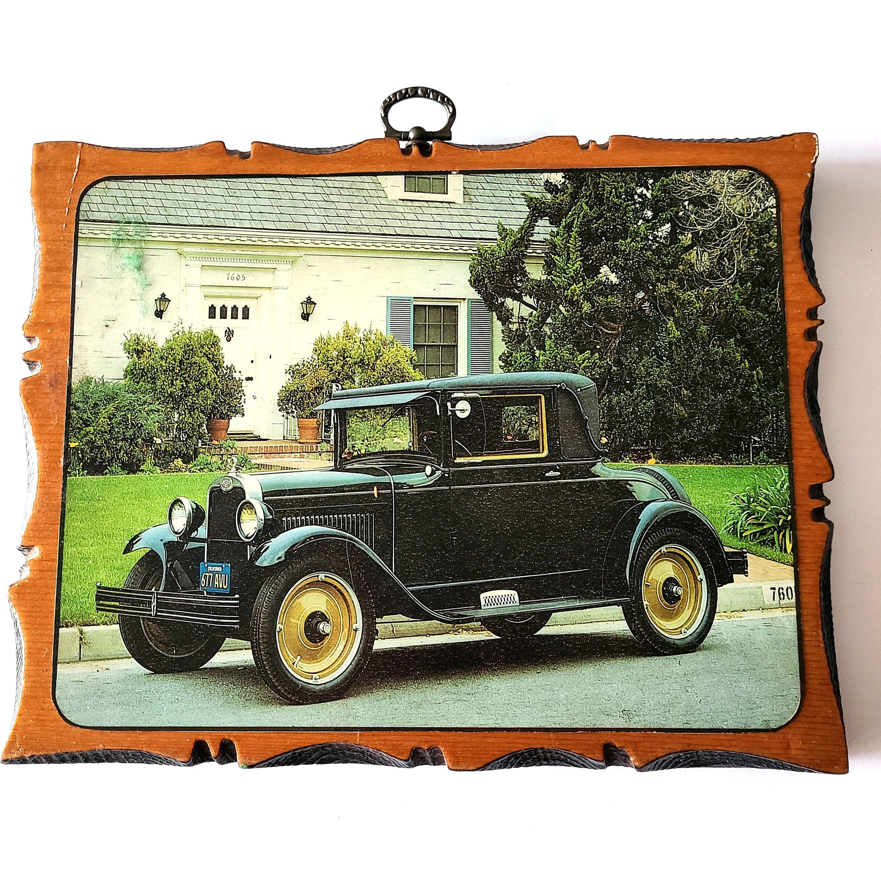 1928年式シボレー・ランドー・クーペの木製プレート：ヴィンテージUSA 