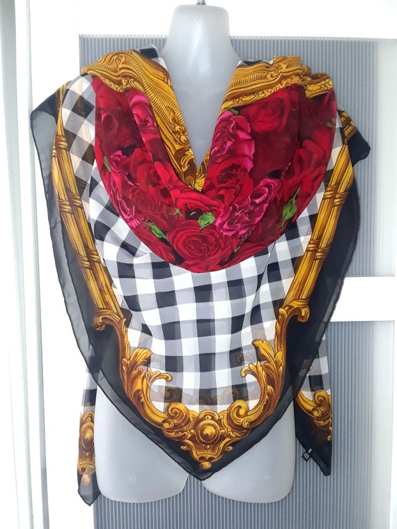Burberry silk chiffon scarf sale