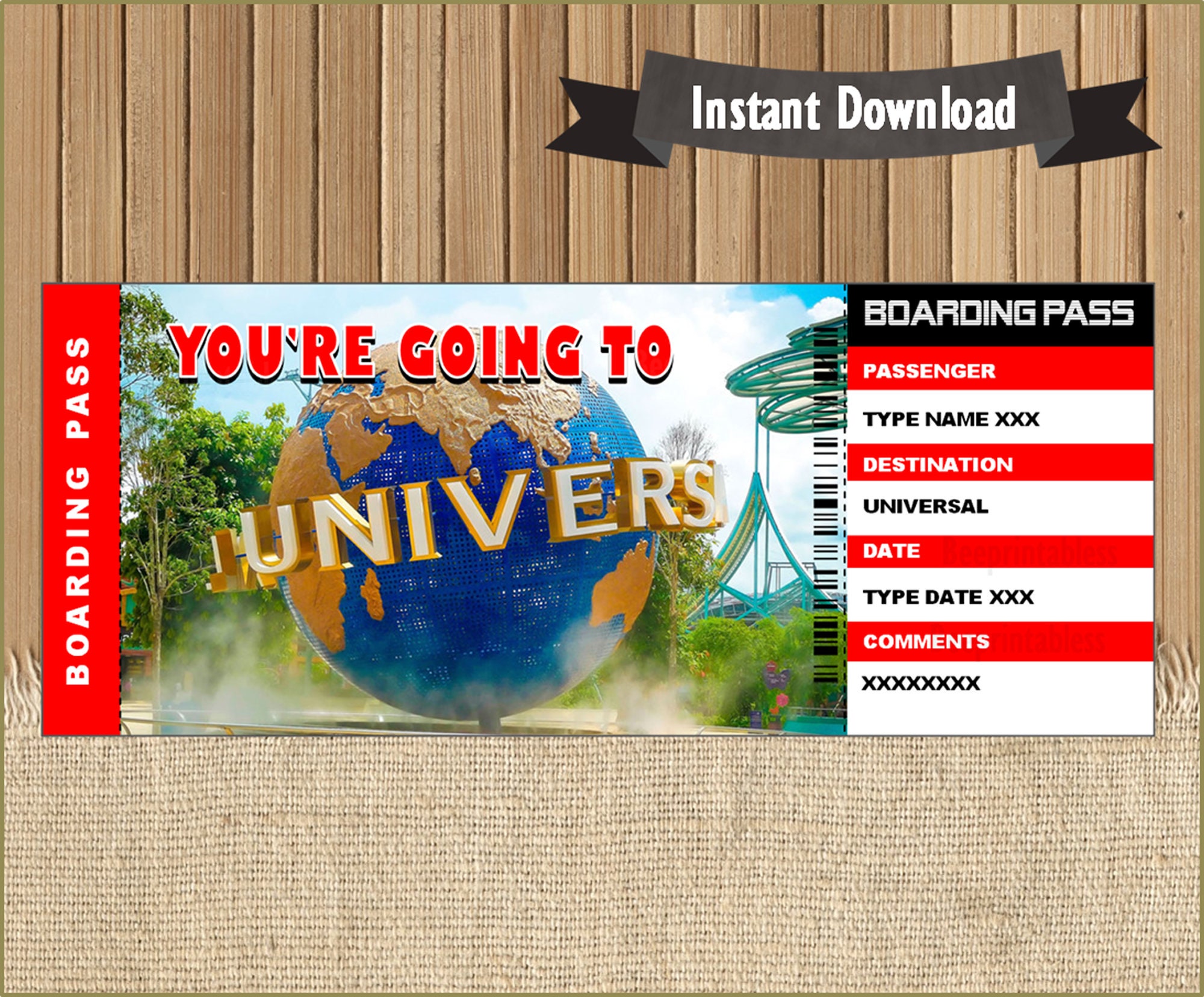universal-studios-surprise-trip-ticket-gift-surprise-trip-to-universal-studios-editable-text-type-instant-download-etsy
