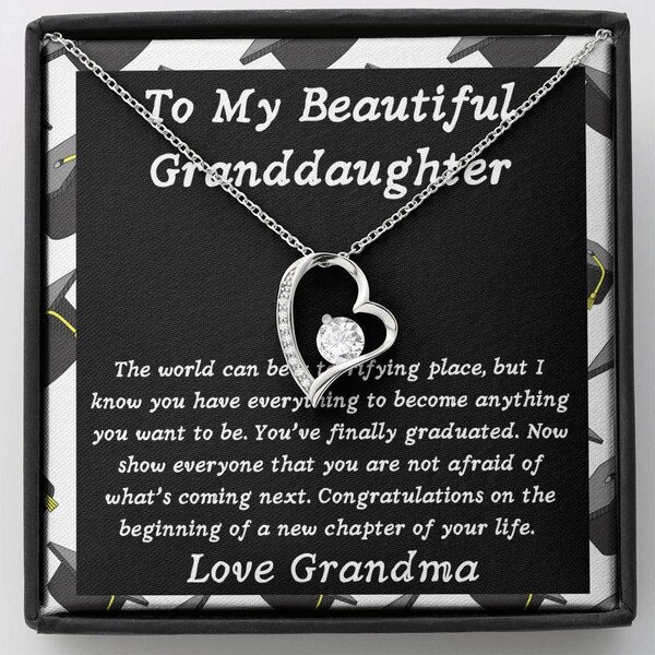 Graduation Necklace For Granddaughter Class Of 2021 Graduation jewelry Senior College High School Graduation Gift From Grandparents for her