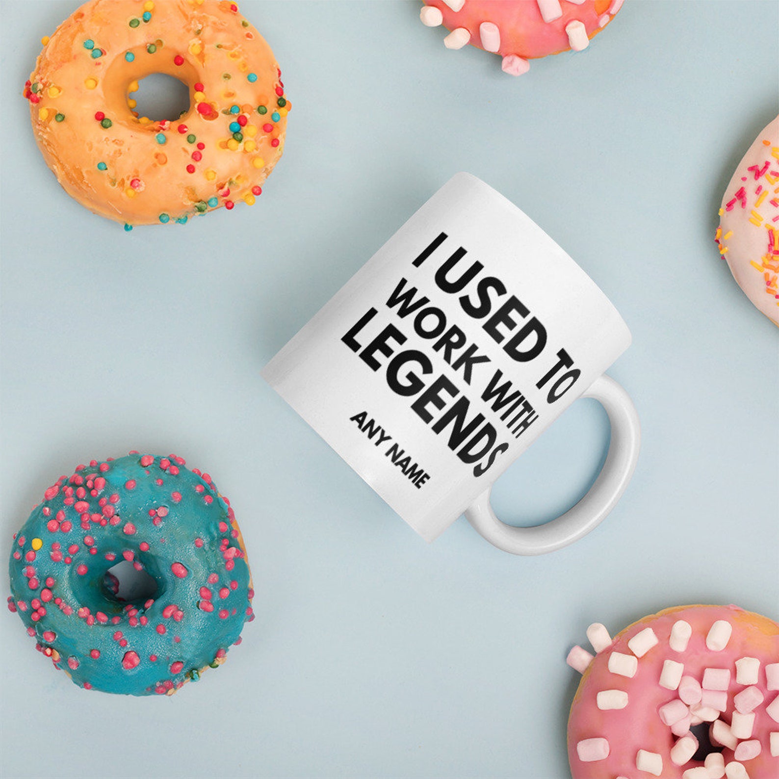 Personalised I Used to Work With Legends Mug, Leaving Job Present Mug, Coworker Leaving Mug Personalised I Used to Work With Legends Mug, Leaving Job Present Mug, Coworker Leaving Mug