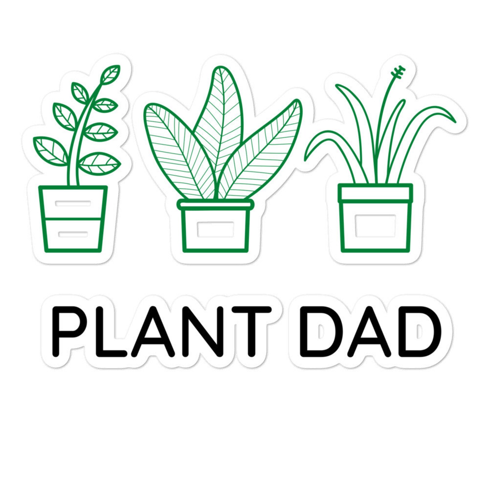 Plant Dad Sticker Gift for Dad House Plant Plant Lover Etsy UK