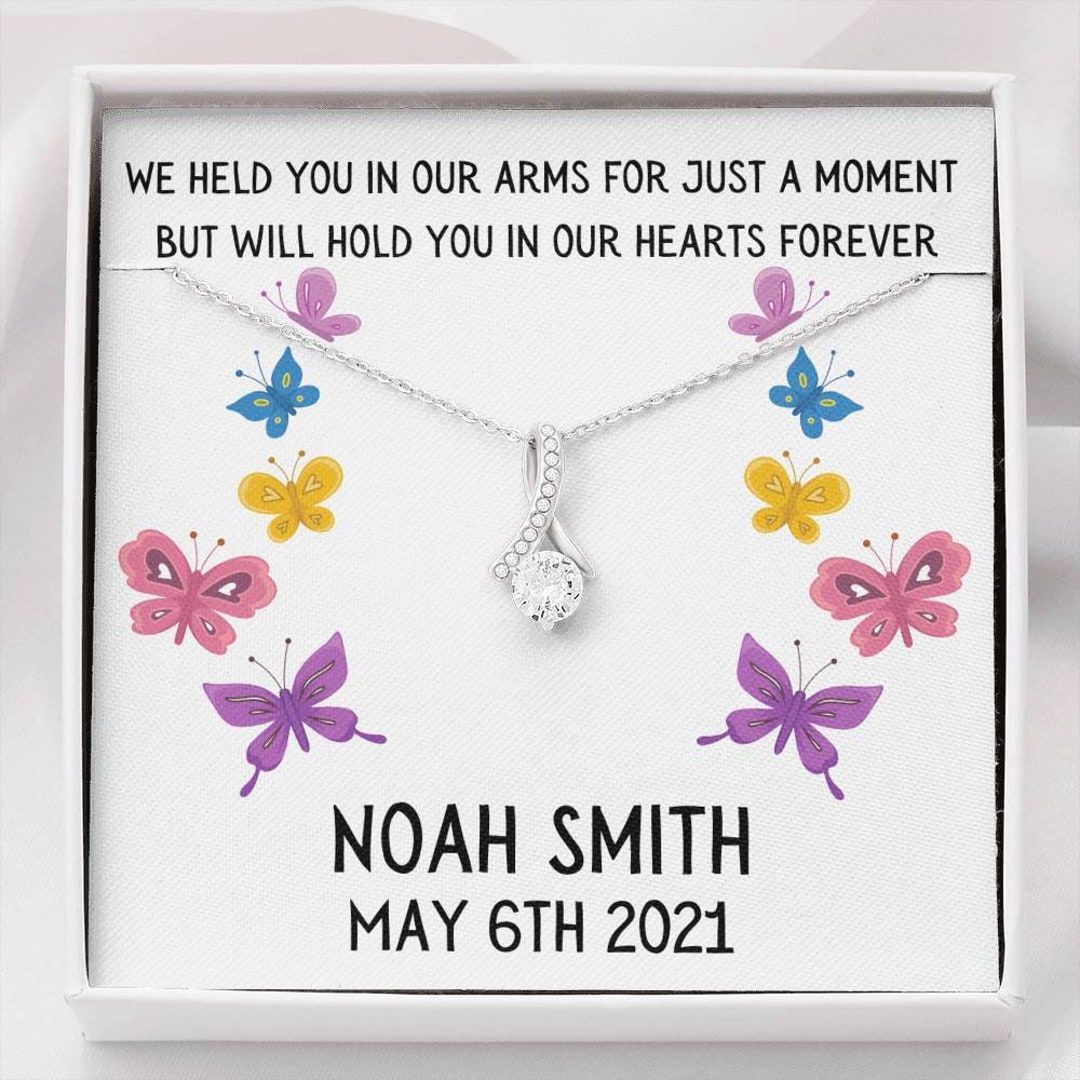 Personalised Angel Baby Gift Baby Loss Necklace Miscarriage Etsy