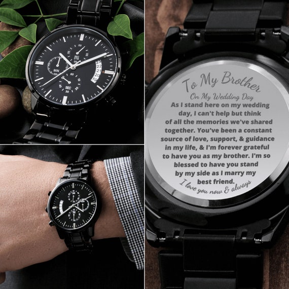 Engraved watch for best sale brother