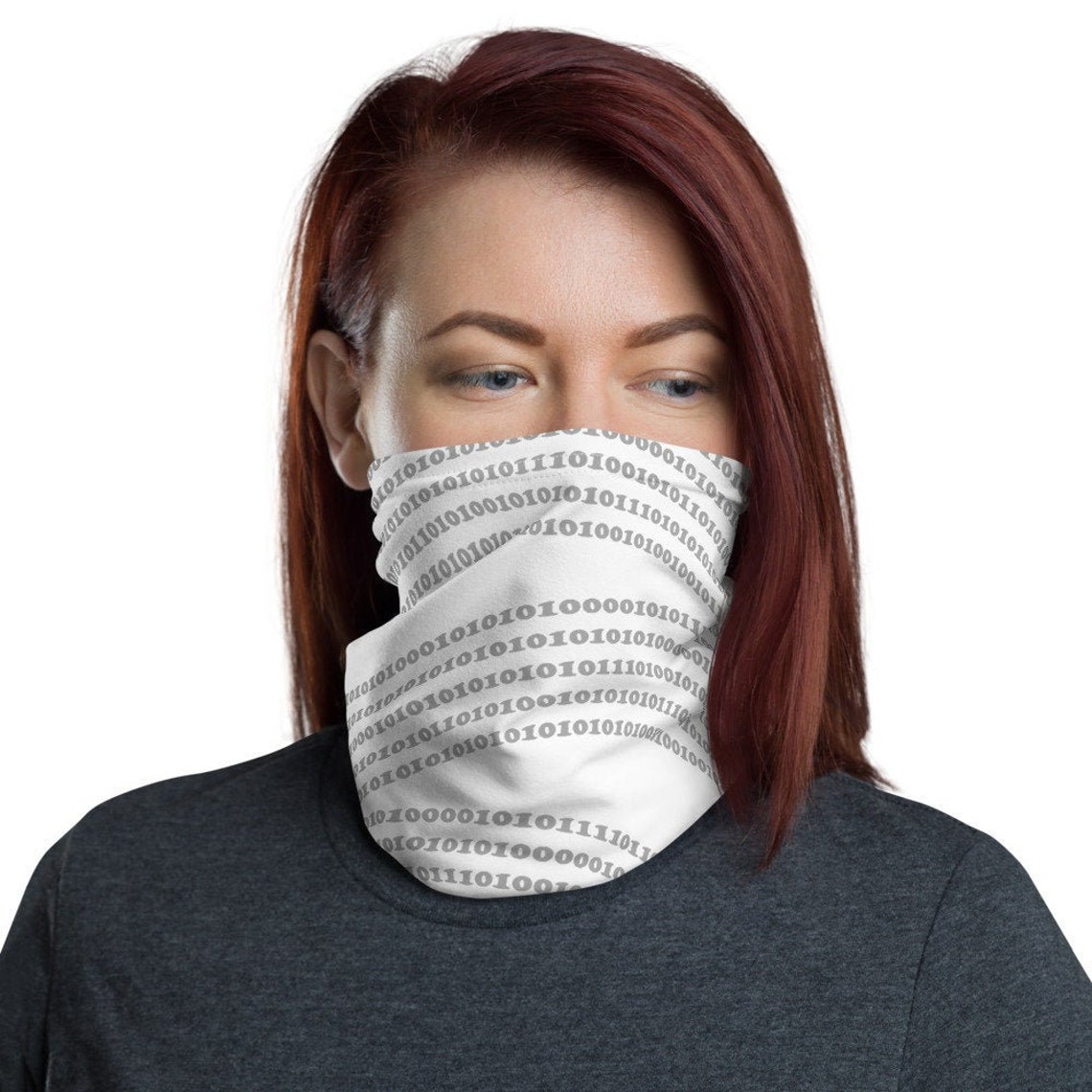 Binary Code for Programmers Face Mask Neck Gaiter Bandana Etsy