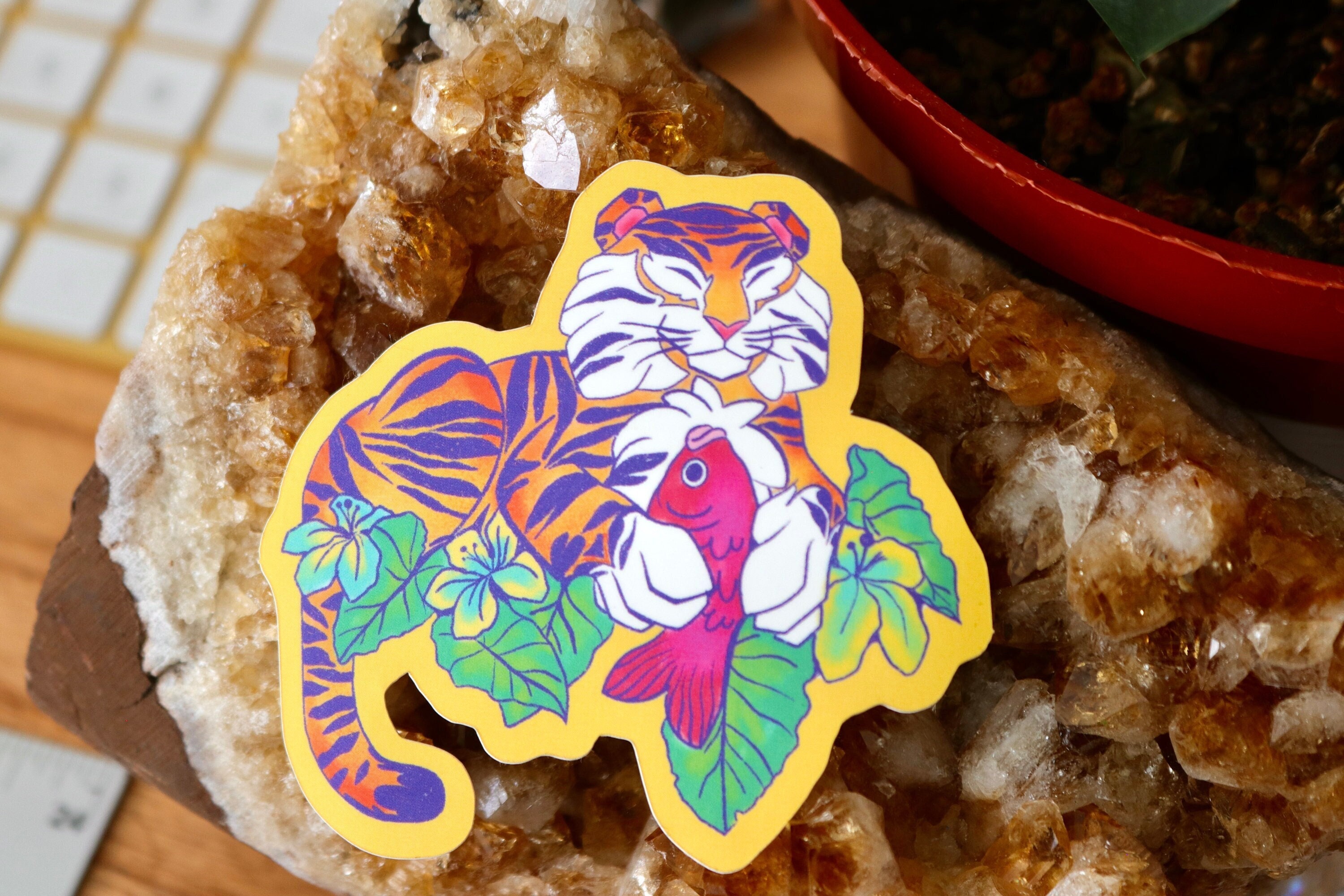 Tiger Sticker - Etsy