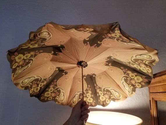 Vintage green umbrella