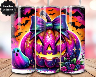 Boo Season Pink Halloween Tumbler Wrap, Neon 20 oz Tumbler Sublimation Design, Pumpkin Tumbler Wrap, Retro Ghost Halloween Tumbler Png