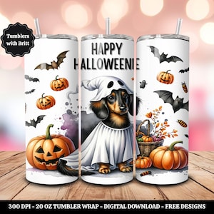 Happy Halloweenie Dachshund Png, Dog Mom Gift, Dachshund Lover, Halloween Gift, Wiener Png, Sausage Dog Png Doxie, Halloween Pumpkin