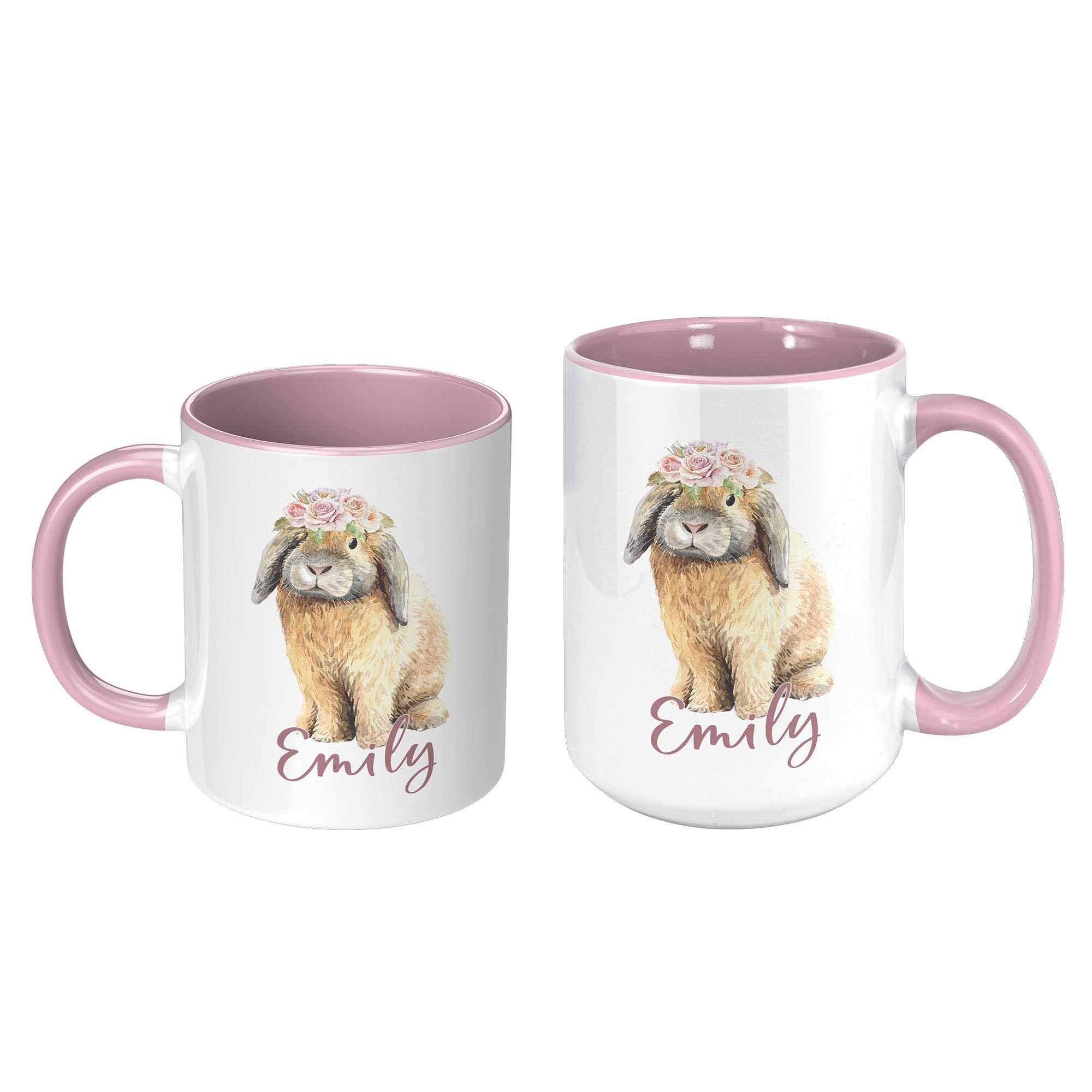 Personalized Bunny Mug 11oz15oz Custom Rabbit Mug Bunny Mom Etsy UK