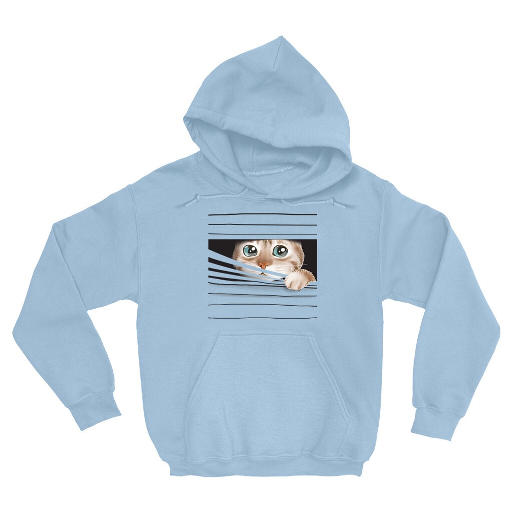 Peeking cat sweatshirt sale