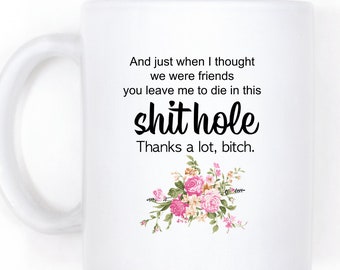 Coworker Leaving Gift, Funny Going Away, Goodbye Gift For Her, Personalized Farewell Gift, Custom Mug, Mature