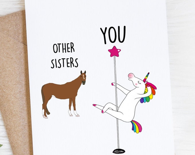 Funny Sister Birthday Card Sisters Are so Amazing. Well, at Least Yours