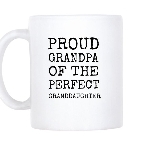 Grandpa Gift From Granddaughter, Funny Father's Day Mug, Grandfather Birthday Gag Gift, Custom Name, Personalized Photo Cup