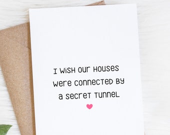 I Miss You Card, Long Distance Friendship, Best Friend Birthday Card
