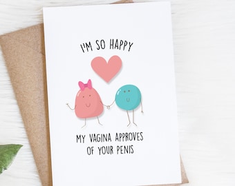 Boyfriend Card, Funny Valentine's Day, Naughty Love Card