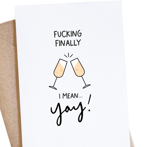 Funny Engagement Engagement Card Wedding Congratulations - Etsy