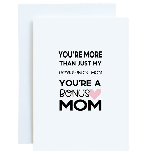 Mothers Day Card for Boyfriends Mum Etsy