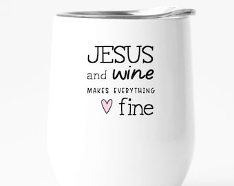 Christian Gift, Funny Jesus, Easter Tumbler, Sarcastic Wine Cup, Religious Humor, Personalized Custom