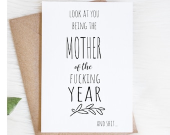 Funny Mothers Day Card for Mom From Daughter Inappropriate - Etsy