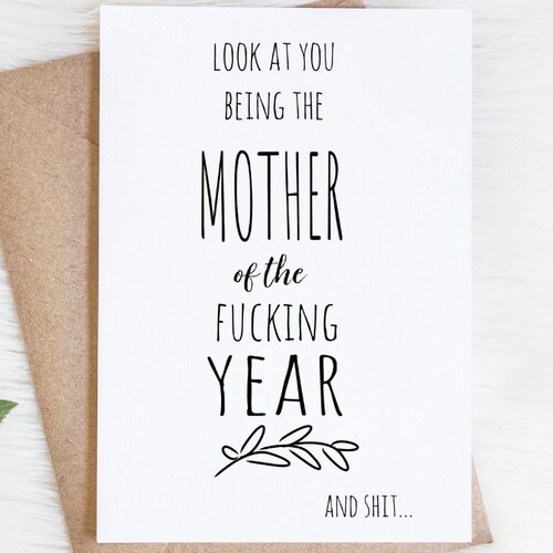 Funny Mothers Day Card for Mom From Daughter Inappropriate - Etsy