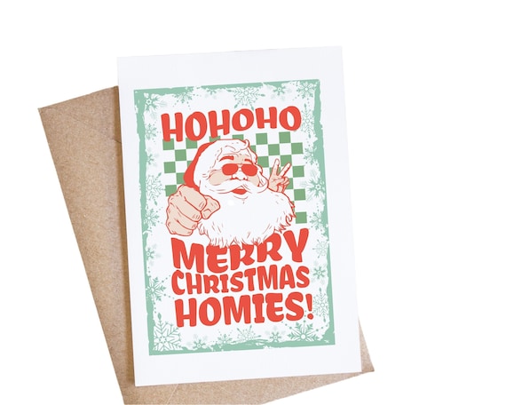Ho Ho Friends: Hysterical Merry Christmas Printed Card