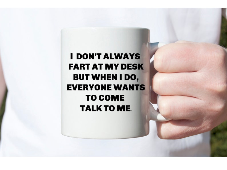 Coworker Gag Gift Fart Joke Funny Coffee Mug Etsy
