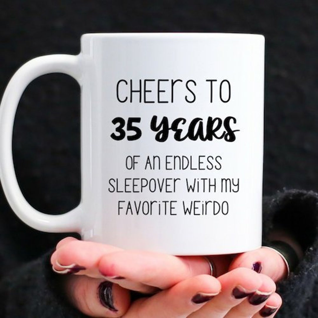 35th Wedding Anniversary Gift for Wife OR Husband, Funny Coffee Mug for  Boyfriend - Etsy