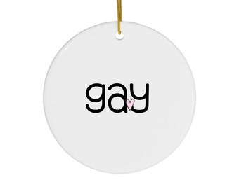 Gay Gifts, Lesbian Christmas Ornament, LGBTQ Gifts, Gay Pride, Gay Christmas, Coming Out Gift