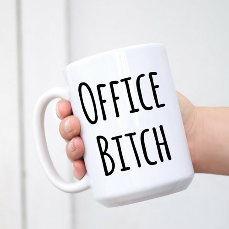 Funny Sarcastic Gift For Coworker, Office Bitch, Bitch Mug, White Elephant Gift, Christmas Party Gift Exchange, Female Boss Gag Gift immagine 7