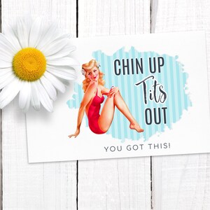 Funny Friend Card, Encouragement Support, You Got This, Stay Strong, Positive Hope Message For Tough Times immagine 4