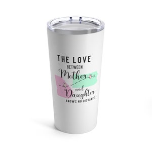 Mom Gift From Daughter, Long Distance, Mom Tumbler, Mom Birthday, Miles Apart, No Distance Mother Daughter, Custom State, Photo Tumbler image 2