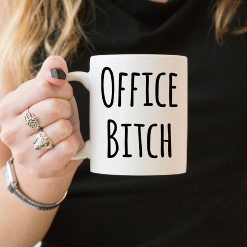 Funny Sarcastic Gift For Coworker, Office Bitch, Bitch Mug, White Elephant Gift, Christmas Party Gift Exchange, Female Boss Gag Gift immagine 6