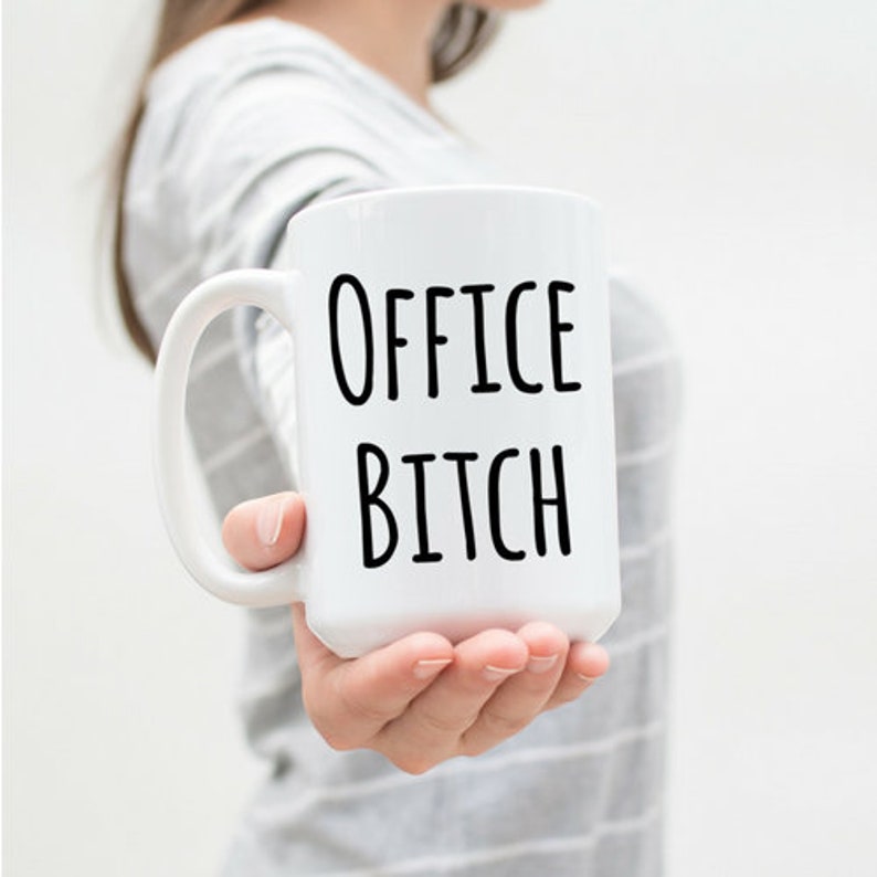 Funny Sarcastic Gift For Coworker, Office Bitch, Bitch Mug, White Elephant Gift, Christmas Party Gift Exchange, Female Boss Gag Gift immagine 2