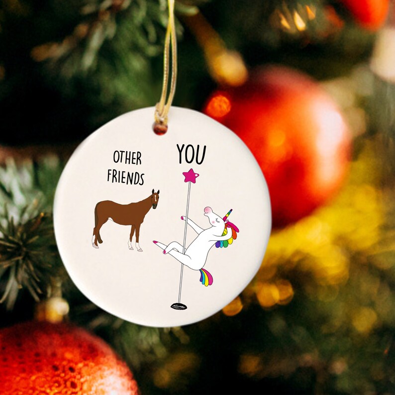 Friend Ornament Funny Christmas Ornament Best Friend Gift Etsy