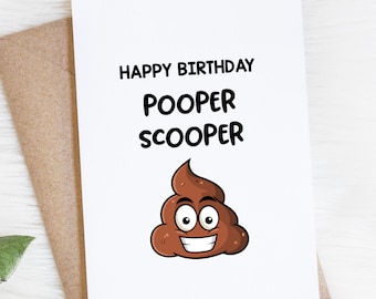 Happy Birthday From the Dog, Funny Husband Card, B-day Gift for