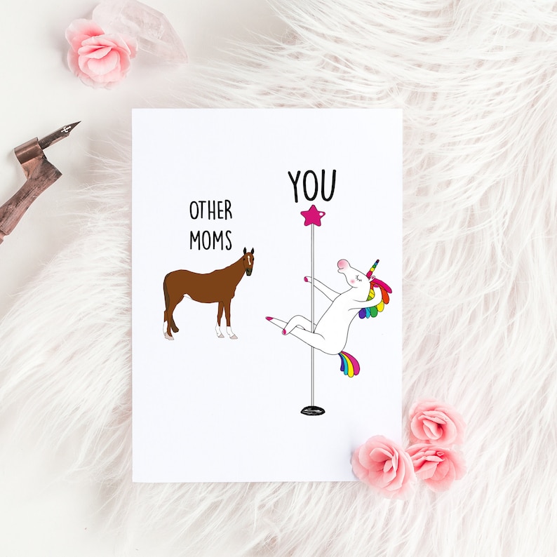Funny Mothers Day Card for Mom From Daughter Inappropriate - Etsy