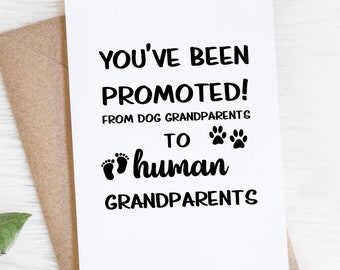 New Grandparents Pregnancy Reveal Baby Announcement Card