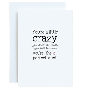 Aunt Birthday Funny Mothers Day Card for Aunt Auntie Gift - Etsy