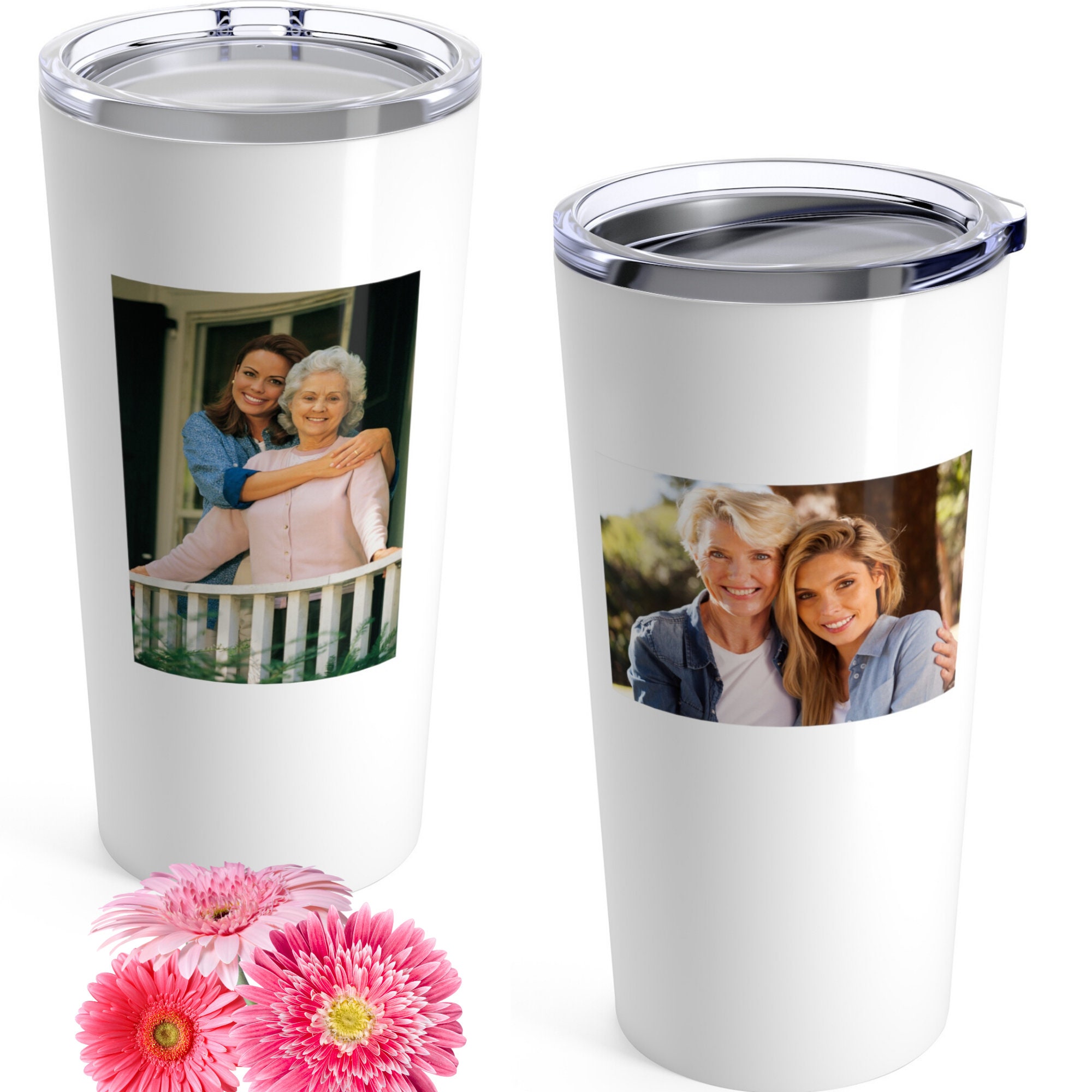 Gift for Mom From Daughter, Personalized Tumbler, Funny Birthday Gift,  Custom Travel Picture Mug With Photo - Etsy