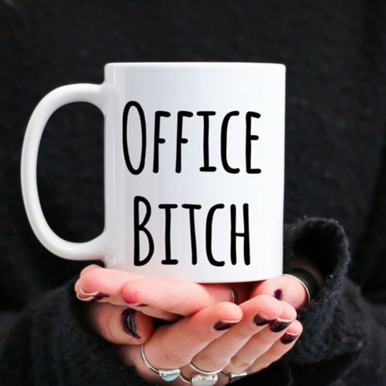 Funny Sarcastic Gift For Coworker, Office Bitch, Bitch Mug, White Elephant Gift, Christmas Party Gift Exchange, Female Boss Gag Gift immagine 1