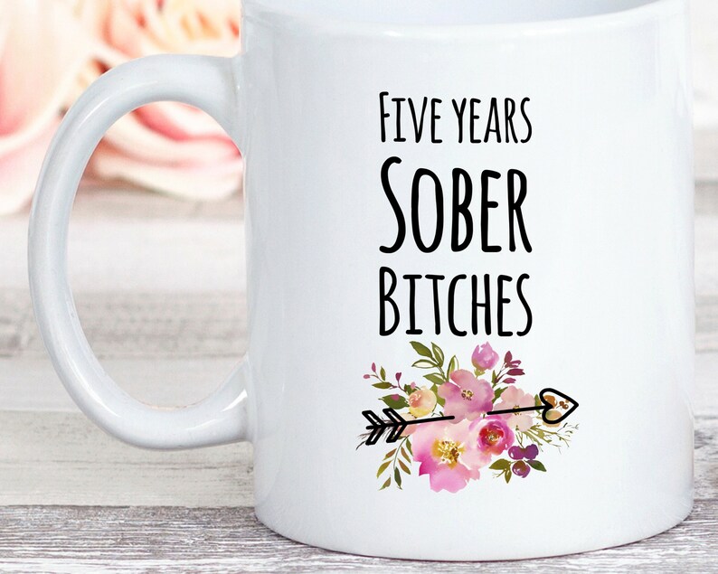 Five Years Alcoholics Anonymous Anniversary Gift 5 Yrs Sober Etsy