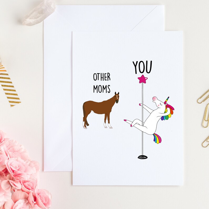 Funny Mothers Day Card for Mom From Daughter Inappropriate - Etsy