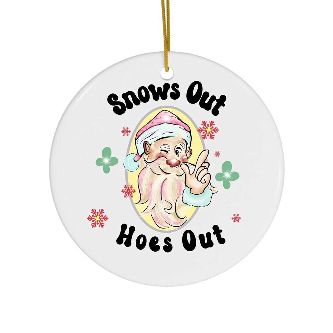 Funny Ornament, Inappropriate Christmas, Ho Gift, Naughty Dirty Santa