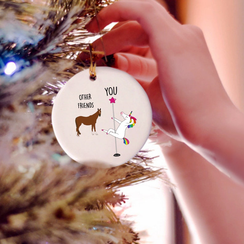 Friend Ornament Funny Christmas Ornament Best Friend Gift Etsy
