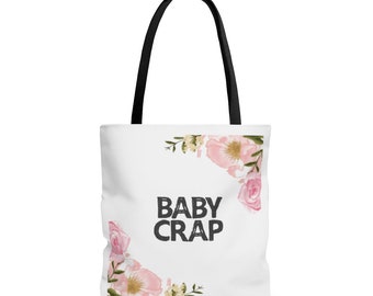 Buy Baby Crap Tote Bag, Funny Baby Shower Gift, Cute Diaper Bag