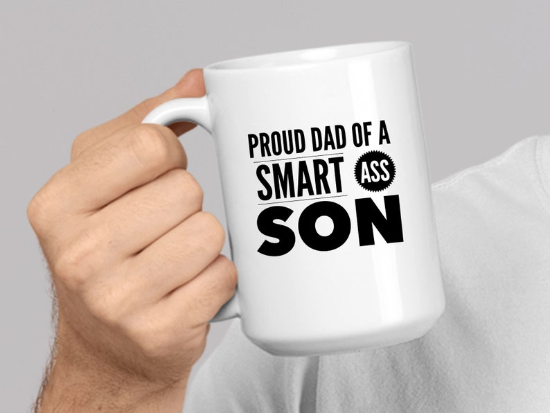 Funny Dad Gift to Dad From Son Father Mug Proud Dad of A Etsy